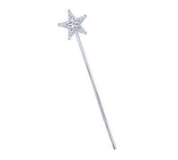 Bristol Novelty Ltd Wand BA350 with Star Gem Womens Silver/Clear One Size