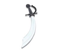 Bristol Novelty BA421 Pirate Cutlass Accessory, unisex-adult, Black/Silver, One Size