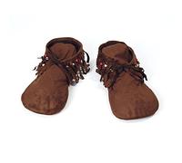 Bristol Novelty BA457 Hippy Native American Moccasins | 1 Pair | Brown | One Size - Adult Lady's