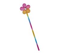 Bristol Novelty BA484 Glitter Rainbow Flower Wand, Unisex-Adult, Multi-Colour, One Size