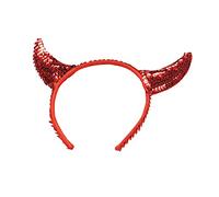 Bristol Novelty BA512 Sequin Devil Horns | Small | Red | 1pc, unisex-child