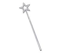 Bristol Novelty BA543 Fairy Wand Plastic Silver, Girls, One Size