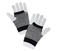 Bristol Novelty BA570 Gloves | Black Fishnet | Short | 1pc, womens, One Size