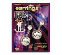 Bristol Novelty BA576 Disco Ball Earring, Womens, One Size