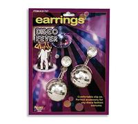 Bristol Novelty BA576 Disco Ball Earring, Womens, One Size