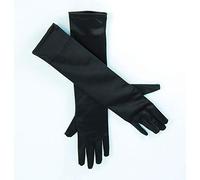 Bristol Novelty BA589 Satin Glove, Womens, Black, One Size Halloween