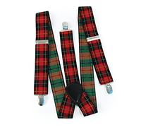 Bristol Novelty BA598 Tartan/Punk Braces | Suspenders | 1pc, unisex-adult, Multicolor, One Size