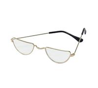 Bristol Novelty BA733 Half Moon Glasses, Unisex-Adult, Gold, One Size