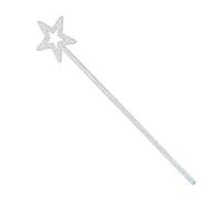 Bristol Novelty BA737 Star Wand White Glitter, Girls, One Size