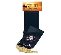 Bristol Novelty BA808 Deluxe Pirate Waist Sash, Mens, Black, One Size