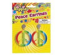 Bristol Novelty BA986 Rainbow Hippie Ear Ring, Womens, One Size
