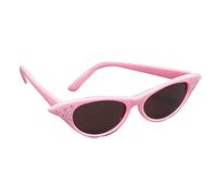 Bristol Novelty BA995 50'S Dark Lens Sunglass, Womens, Pink, One Size