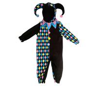 Bristol Novelty Baby Court Jester Costume - Black/Blue/Pink - 2-3 Years - Black/Blue/Pink