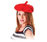 Bristol Novelty BH111 French Beret Hat, Unisex-Adult, Red, One Size