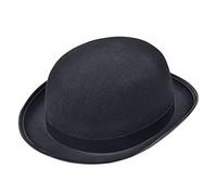 Bristol Novelty BH173 Bowler Hat black, One Size Halloween