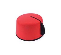 Bristol Novelty BH178 Fez Felt Hat Costume | 1 Piece | Red | One Size-Adult, unisex