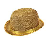 Bristol Novelty BH445 Gold Bowler Hat Lurex, Unisex-Adult, One Size