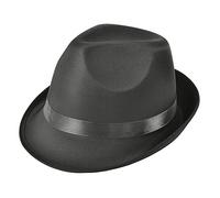 Bristol Novelty BH509 Madness Hat Black Fedora, Unisex-Adult, One Size