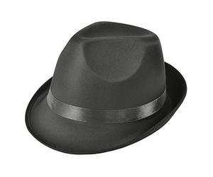 Bristol Novelty BH509 Madness Hat Black Fedora, Unisex-Adult, One Size Halloween