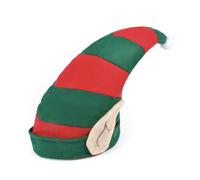 Bristol Novelty BH521 Christmas Accessory | Elf Hat with Ears | 1 Piece | Green & Red | One Size-Adult, unisex