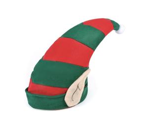 Bristol Novelty BH521 Elf Christmas Hat with Ears, Unisex-Adult, One Size, Green & Red