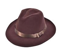 Bristol Novelty BH529 Fedora Brown Velvet Hat, Mens, One Size