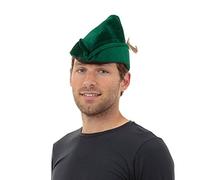 Bristol Novelty BH531 Robin Hood Hat Soft Felt, Unisex-Adult, Solid, Green, One Size