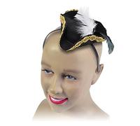 Bristol Novelty BH554 Headband | Mini Pirate Hat | 1 Piece | Black | One Size-Ages 14 years Band, womens