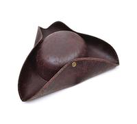 Bristol Novelty BH558 Tricorn Hat Brown Ancient Look, Unisex-Adult, One Size Halloween