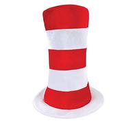 Official Forum Adult Red & White Striped Top Hat