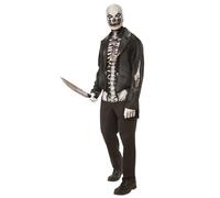 Bristol Novelty Black & White Skeleton Costume for Adults - (Extra-Large Size) 1 Set - Perfect Halloween Dress-Up Outfit