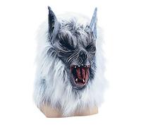 Bristol Novelty BM183 Killer Wolf Budget Mask, Grey, One Size Halloween Halloween