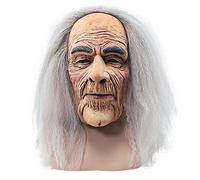 Bristol Novelty BM248 Creepy Old Man Mask and Hair, Mens, Multi Coloured, One Size