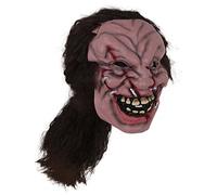 Bristol Novelty BM527 Zombie Mask with Hair, Unisex-Adult, Multicolour, One Size