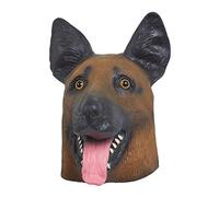 Bristol Novelty BM548 German Shepherd Dog Mask, Men, Women, Brown, Black, One Size
