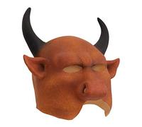 Bristol Novelty BM554 Bull Mask Mythical (Mouth Free), Men, Women, Brown, Black, One Size