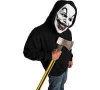 Bristol Novelty BM574 Terror Clown Mask, Men, Women, White Halloween