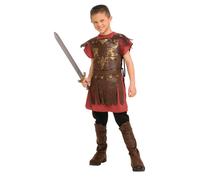 Bristol Novelty Boys Gladiator Costume3-4 Years Brown/Red BN4844