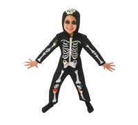 Bristol Novelty Boys Haunted House Skeleton Costume3-4 Years Black/White BN4421