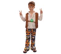 Bristol Novelty Boys Hippy Costume - Multicoloured - M - Multicoloured