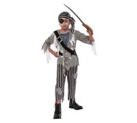 Bristol Novelty Boys Pirate Ghost Halloween Costume / 3-4 Years Grey BN6102