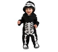 Bristol Novelty Boys Skeleton All-In-One Halloween Costume BN3473