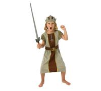 Bristol Novelty Boys Viking Costume - Grey/Brown - 3-4 Years - Grey/Brown