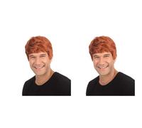 Bristol Novelty BW067 Male Wig Short Ginger, One Size (Pack of 2)