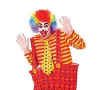 Bristol Novelty BW113 Clown Pop Wig Rainbow | Multicolor Budget, One Size Halloween Halloween