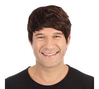 Bristol Novelty BW305 Male Wig Short Brown, One Size Halloween, World Book Day