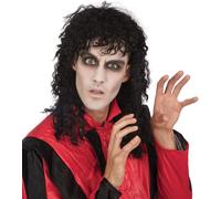 Bristol Novelty BW716 Weird Guy Wig, One Size,Black Halloween