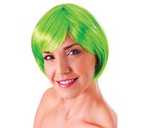Bristol Novelty BW865 Flirty Flick Wig | for Women, Neon Green, One Size Halloween, World Book Day