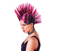 Bristol Novelty BW903 Pink, and Black Mohican Female Wig, Womens, One Size