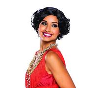 Bristol Novelty BW966 1920s Classic Wig Black, Women